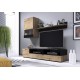 60-22711 SNAP, wall set color: lefkas oak / black matt DIOMMI V-PL-SNAP-LEFKAS