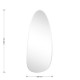 233-000012 Καθρέπτης Ιrregular 3 pakoworld 50x1x120εκ