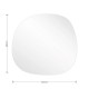 233-000008 Καθρέπτης Frameless 1 pakoworld μαύρο 49x1.2x52εκ