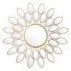 233-000002 Καθρέπτης Flower pakoworld χρυσό 83x2.5x83εκ