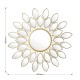 233-000002 Καθρέπτης Flower pakoworld χρυσό 83x2.5x83εκ