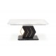 60-21960 VINCENZO table white marble, leg black/gold DIOMMI V-CH-VINCENZO-ST