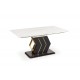 60-21960 VINCENZO table white marble, leg black/gold DIOMMI V-CH-VINCENZO-ST