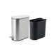 02-5542 ESTIA ΧΑΡΤΟΔΟΧΕΙΟ ΜΠΑΝΙΟΥ SOFT CLOSE ΑΝΟΞΕΙΔΩΤΟ SLIM 5lt ΜΑΤ ΙΝΟΞ