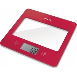 Sencor SKS 502 Ψηφιακή Ζυγαριά Κουζίνας 1gr/5kg Red