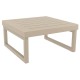20-0435 MYKONOS ΤΡΑΠΕΖΙ TAUPE 65X65X33εκ. ΠΟΛ/ΝΙΟΥ