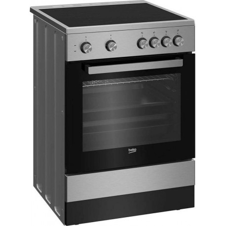 Beko FSM 67010 GX Κουζίνα 65lt με Κεραμικές Εστίες Π60εκ. Inox A