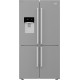 Beko GN1426234ZDXN Ψυγείο Ντουλάπα 565lt NoFrost Υ182xΠ90.8xΒ75εκ. PEARL INOX F