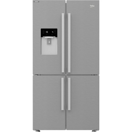 Beko GN1426234ZDXN Ψυγείο Ντουλάπα 565lt NoFrost Υ182xΠ90.8xΒ75εκ. PEARL INOX F