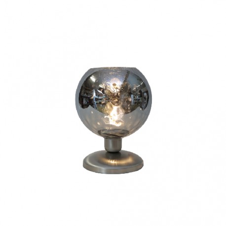 3043-Fime InLight Επιτραπέζιο φωτιστικό από μέταλλο και φιμέ γυαλί 1XE27 D:30cm (3043-Fime)
