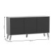 248-000005 Μπουφές Billie pakoworld sonoma-γκρι 149x40x77εκ