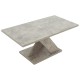 049-000062 Τραπέζι σαλονιού Solange pakoworld χρώμα γκρι antique 110x55x47.5εκ