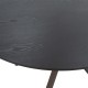 235-000031 Tραπέζι Cerco pakoworld MDF μαύρο Φ120x75εκ