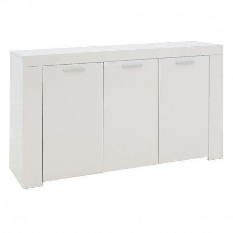 235-000013 Μπουφές Joanna pakoworld λευκό 144x42x80εκ