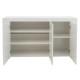 235-000013 Μπουφές Joanna pakoworld λευκό 144x42x80εκ
