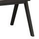 247-000005 Πολυθρόνα Winslow pakoworld ξύλο rubberwood μαύρο-pvc rattan φυσικό-ύφασμα γκρι