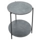 072-000064 Βοηθητικό τραπέζι Rhythm MDF γκρι μαρμάρου-μαύρο Φ48x60cm