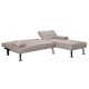 035-000070 Γωνιακός καναπές-κρεβάτι αριστερή γωνία Brisk pakoworld καφέ-γκρι ύφασμα 200x146x75εκ
