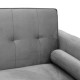 035-000066 Καναπές-κρεβάτι Success pakoworld 3θέσιος βελούδο γκρι 190x80x84εκ