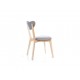 80-1560 BRANDO CHAIR OAK/GRAY TAP. 130 DIOMMI BRANDODSZ