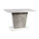 80-1678 CALIPSO TABLE WHITE MATT / GRAY (CONCRETE EFFECT) 110 (145) X68.6 IN DIOMMI CALIPSOBMSZ110IN