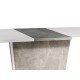 80-1678 CALIPSO TABLE WHITE MATT / GRAY (CONCRETE EFFECT) 110 (145) X68.6 IN DIOMMI CALIPSOBMSZ110IN