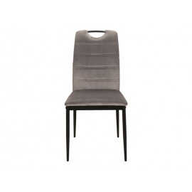 80-2342 RIP VELVET CHAIR BLACK FRAME / GRAY BLUVEL14 DIOMMI RIPVCSZ