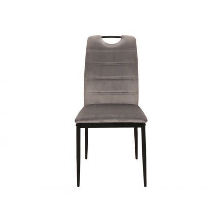 80-2342 RIP VELVET CHAIR BLACK FRAME / GRAY BLUVEL14 DIOMMI RIPVCSZ