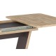 80-2075 TABLE NIGEL OAK WOTAN / BROWN 120(160)X80 (D) DIOMMI NIGELDWBR120D