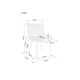 80-1626 Επενδυμένη καρέκλα τραπεζαρίας Colin B 52x45x82 μεταλλική μαύρη βάση/μπεζ βελούδο bluvel 28 DIOMMI COLINBVCBE1