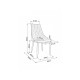 80-2477 Επενδυμένη καρέκλα τραπεζαρίας Trix B 49x47x89 μαύρος μεταλλικός σκελετός/γκρι βελούδινο μπλε 14 DIOMMI TRIXBVCSZ