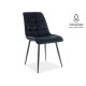 80-1624 Επενδυμένη καρέκλα ύφασμιμι Chic 50x43x88 μαύρο DIOMMI CHICMVCC