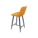 80-2527 Επενδυμένη καρέκλα ύφασμιμι Chic H2 45x37x92 μαύρο/βελούδινο curry DIOMMI CHICH2VCCU