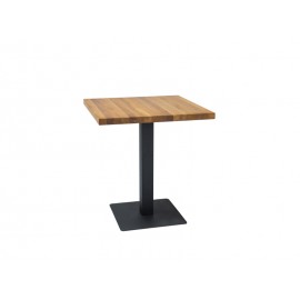 80-2256 Τραπέζι μπαρ ξύλινο Puro 80x80x76 μαύρο/δρυός DIOMMI PURODC80