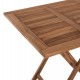 ΤΡΑΠΕΖΙ ΤΕΤΡΑΓΩΝΟ KENDALL ΠΤΥΣΣΟΜΕΝΟ HM9544 TEAK ΣΕ ΦΥΣΙΚΟ ΧΡΩΜΑ 80x80x75Yεκ.