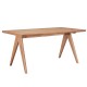 247-000014 Τραπεζαρία Winslow Ι pakoworld σετ 7τεμ ξύλο rubberwood ανοιχτό καρυδί 160x85x75εκ