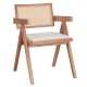 247-000014 Τραπεζαρία Winslow Ι pakoworld σετ 7τεμ ξύλο rubberwood ανοιχτό καρυδί 160x85x75εκ