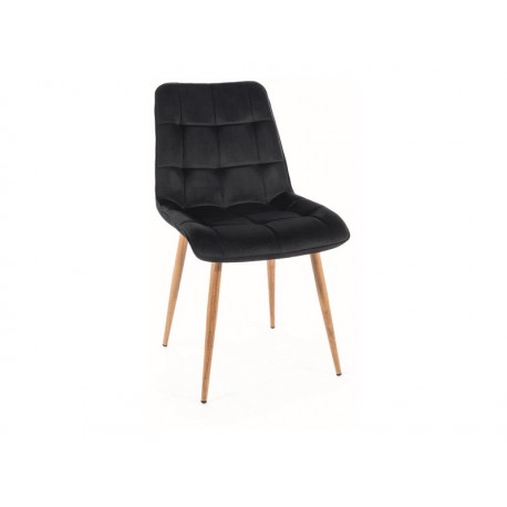 80-2813 KRZESŁO CHIC D VELVET  DĄB STELAŻ / CZARNY BLUVEL 19
