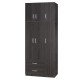 249-000047 Ντουλάπα τρίφυλλη και πατάρι Zelia pakoworld wenge 90x42x180εκ.