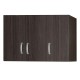 249-000047 Ντουλάπα τρίφυλλη και πατάρι Zelia pakoworld wenge 90x42x180εκ.