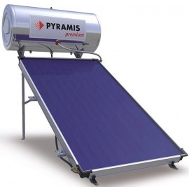 026002301 Pyramis Premium Ηλιακός Θερμοσίφωνας 160 λίτρων Glass Διπλής Ενέργειας με 2.3τ.μ. Συλλέκτη