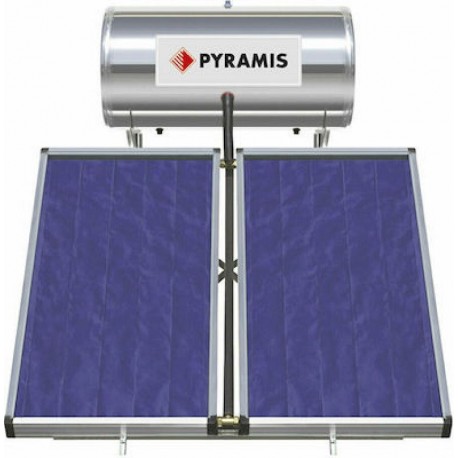 026000505 Pyramis Ηλιακός Θερμοσίφωνας 200 λίτρων Glass Διπλής Ενέργειας με 3τ.μ. Συλλέκτη