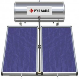 Pyramis Ηλιακός Θερμοσίφωνας 200 λίτρων Glass Διπλής Ενέργειας με 4τ.μ. Συλλέκτη (026000605)