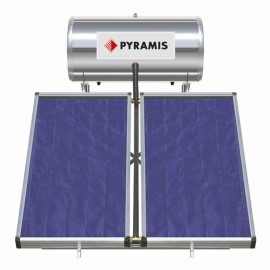 Pyramis Ηλιακός Θερμοσίφωνας 200 λίτρων Glass Τριπλής Ενέργειας με 3τ.μ. Συλλέκτη (026001305)