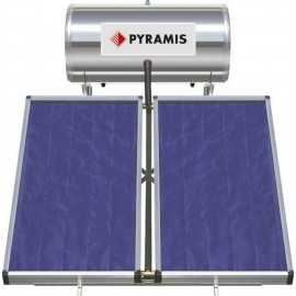 026001205 Pyramis Ηλιακός Θερμοσίφωνας 160 λίτρων Glass Τριπλής Ενέργειας με 3τ.μ. Συλλέκτη