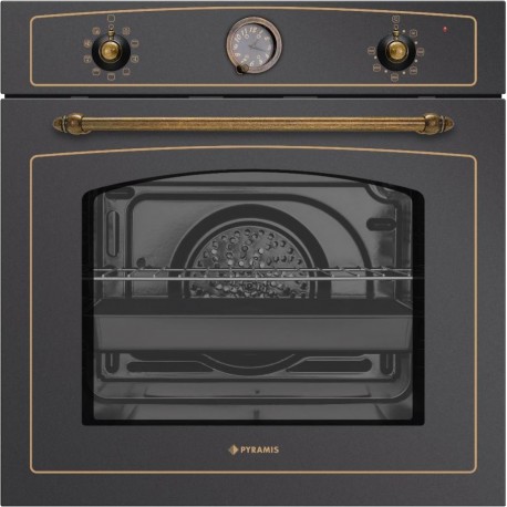 Pyramis 733070 Φούρνος άνω Πάγκου 73lt χωρίς Εστίες Π59.5εκ. Black Metal A (034068301)
