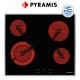 Pyramis PHC61510IFB Κεραμική Εστία Αυτόνομη Inox 58x51εκ. (174020060) ΕΛΛΗΝΙΚΗΣ ΚΑΤΑΣΚΕΥΗΣ