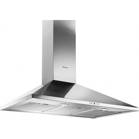 Pyramis Τετράγωνος Plus Classic Απορροφητήρας Καμινάδα 90cm Inox C (065037901)