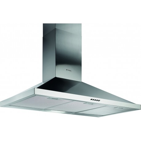 Pyramis Ecoline Τετράγωνος Απορροφητήρας Καμινάδα 90cm Inox D (065030901)