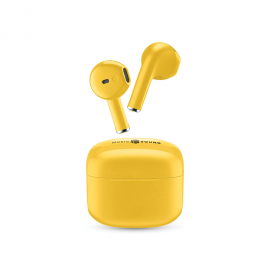 490555 CELLULAR LINE 454721 Swag Bluetooth Ακουστικά TWS με Θήκη Φόρτισης Κίτρινα